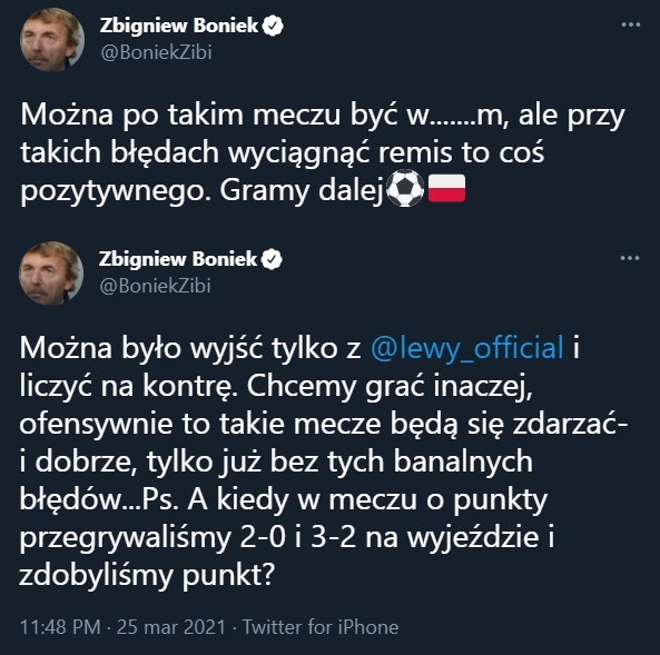 TWEET Zbigniewa Bońka po meczu z Węgrami! :D